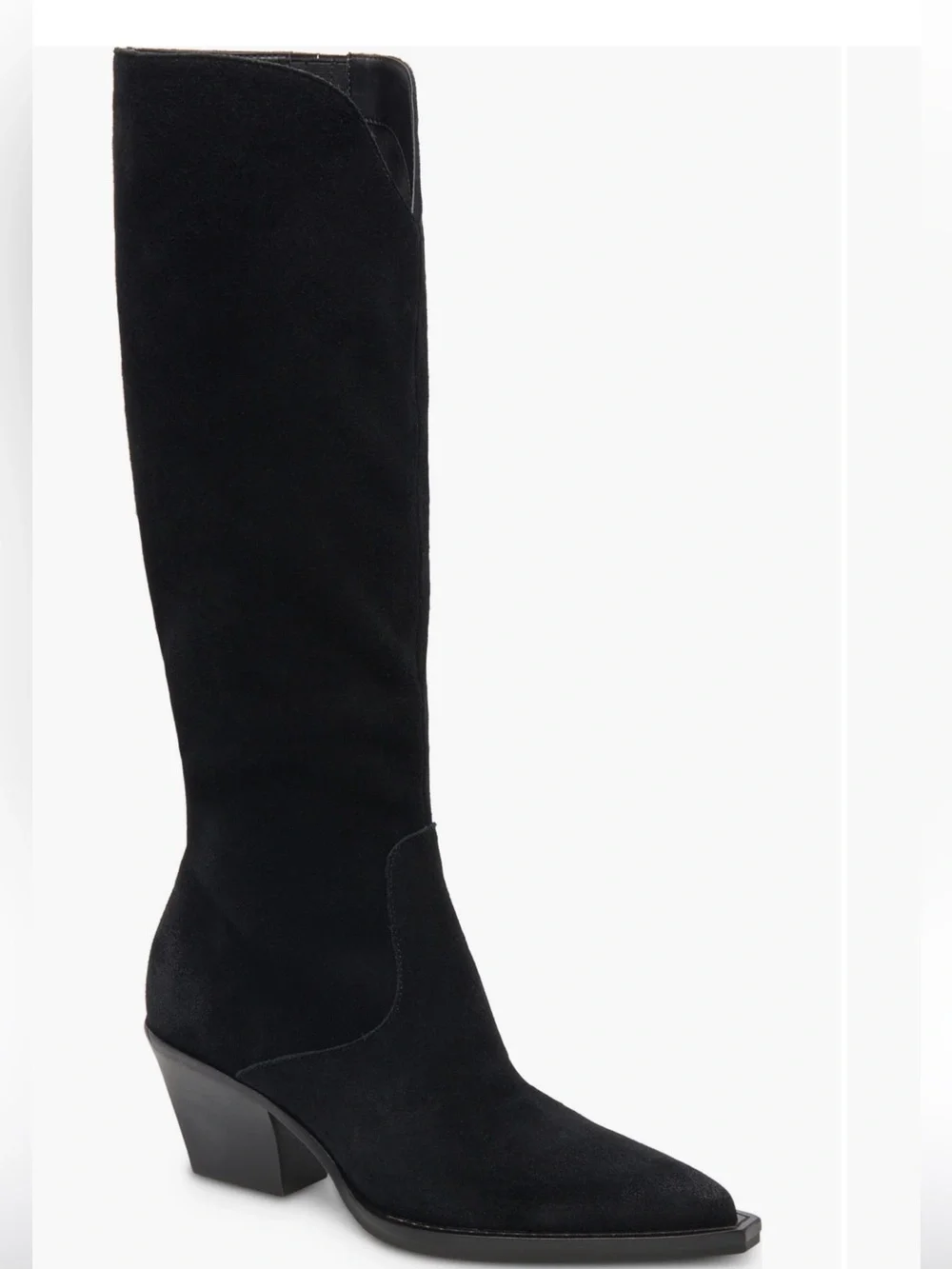 Dolce Vita Black Suede Knee high Pointed Boots